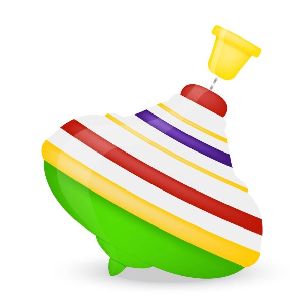 Юла на прозрачном фоне