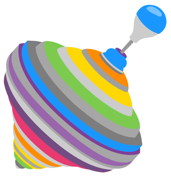 Юла на прозрачном фоне