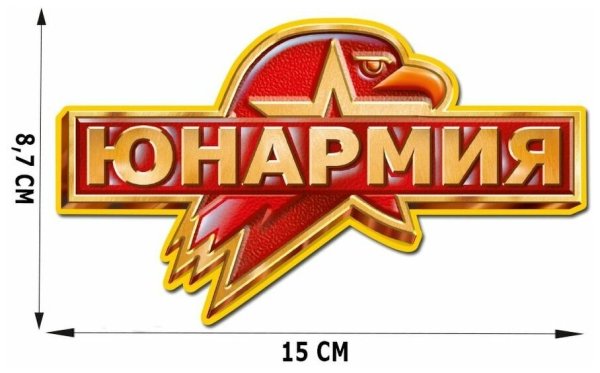 Эмблема Юнармии на прозрачном фоне