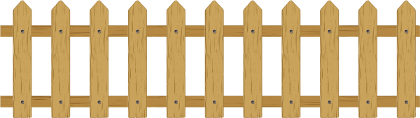 Деревянный заборчик в векторе