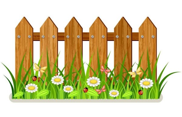 Заборчик для огорода на окне в детском саду