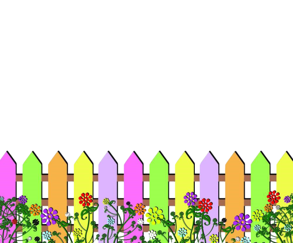 Забор нарисованный