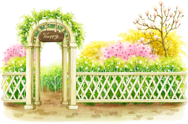 Нарисовать сад