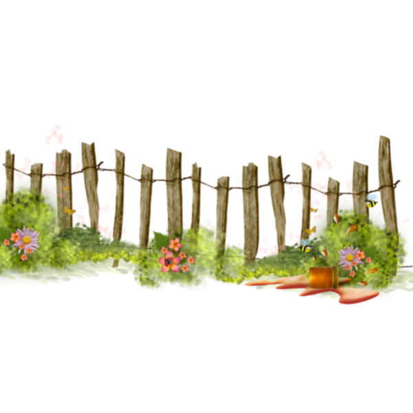 Плетень на прозрачном фоне