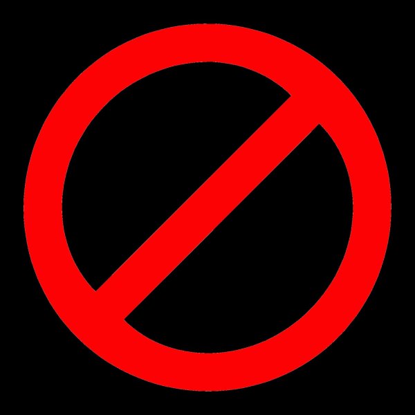 Значок запрета