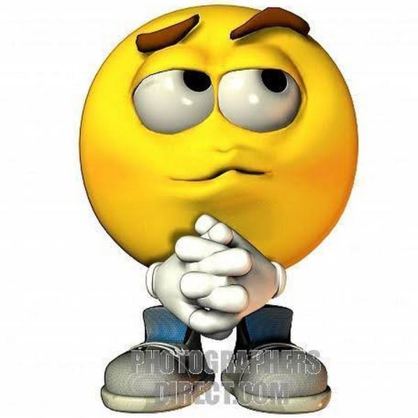 Думающий анимированный смайлик