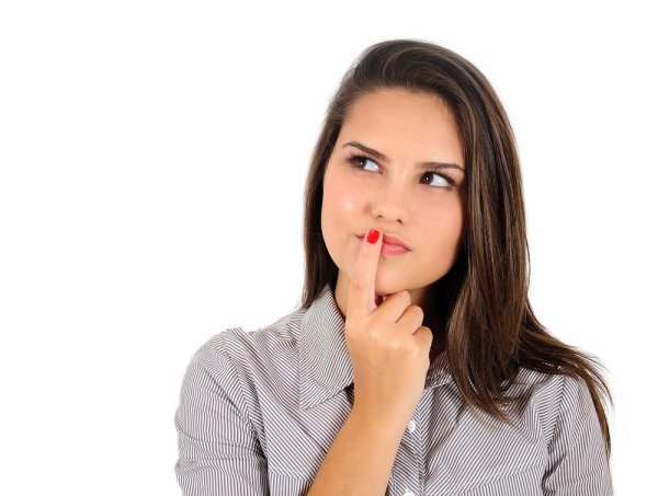 Задумчивая женщина Сток