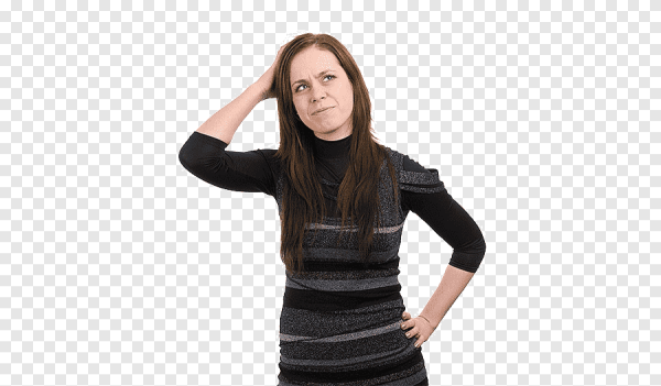 Девушка думает