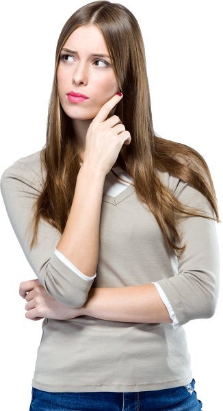 Девушка задумалась