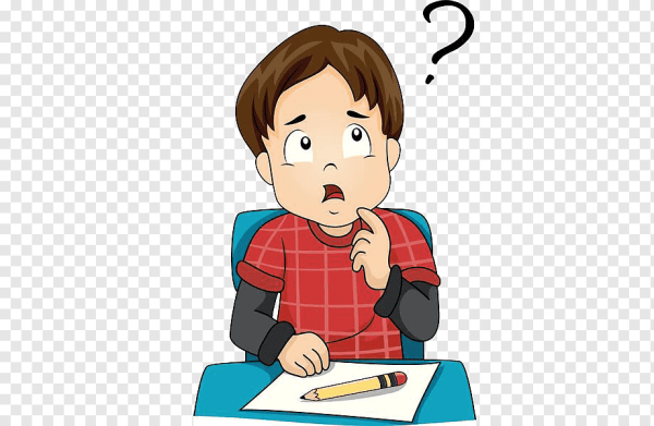Мальчик думает
