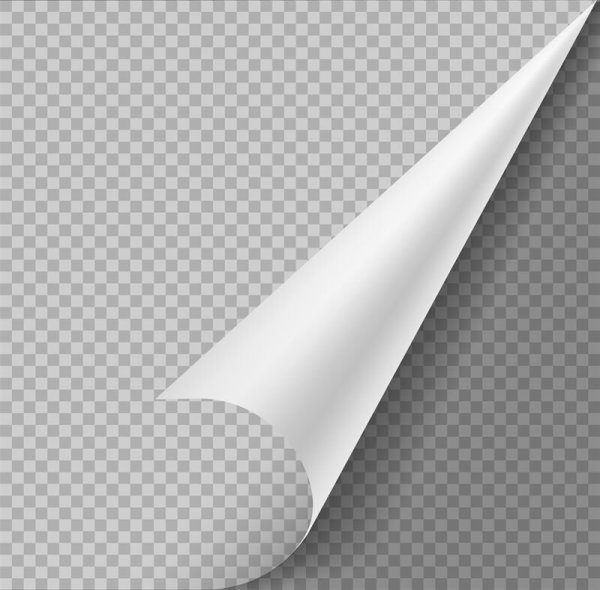 Бумага с загнутым уголком