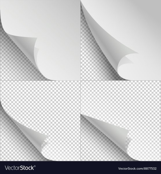 Бумага с загнутым уголком