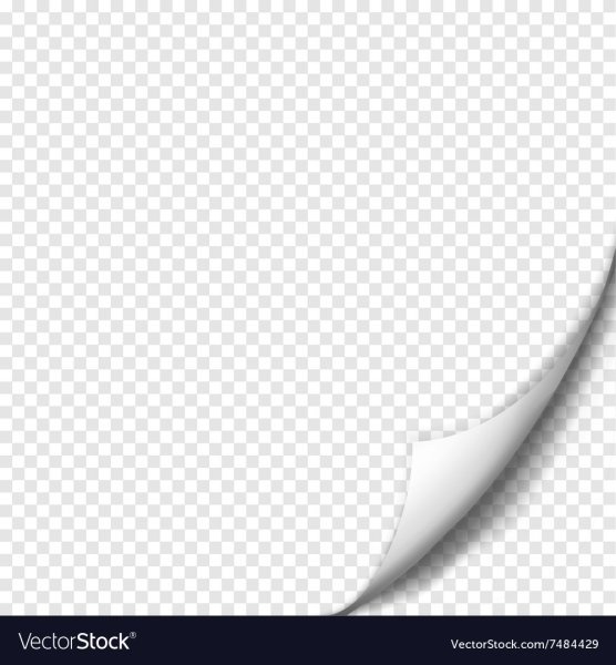 Загнутый лист вектор