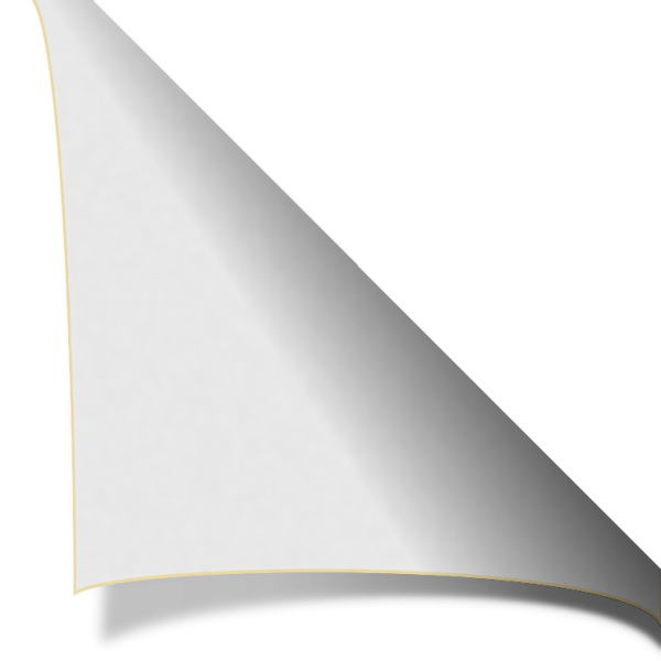 Бумага с отогнутым уголком