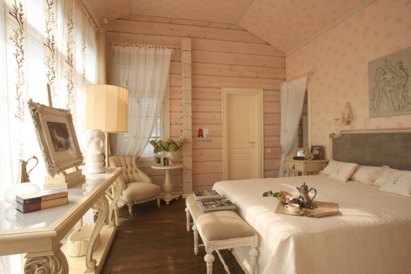 Интерьер дома из клееного бруса в стиле Прованс