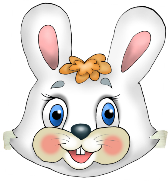 Маска зайца для детей