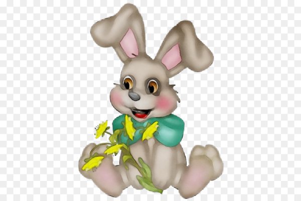 Заяц из колобка без фона