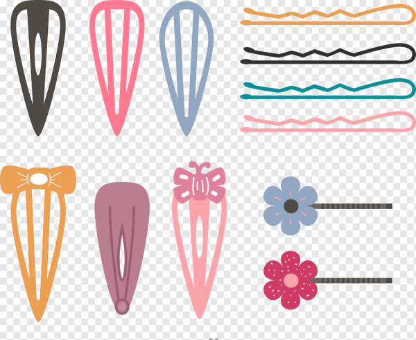 Заколки нарисованные