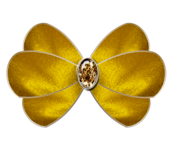 Золотистый бант