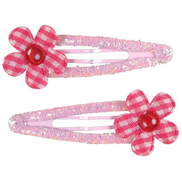 Розовые заколки для волос