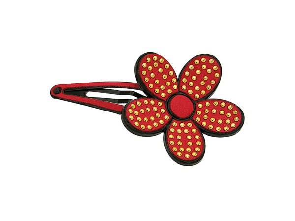 Заколка на белом фоне