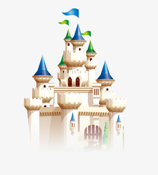 Дворец на белом фоне