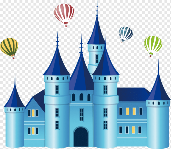 Синий замок для детей