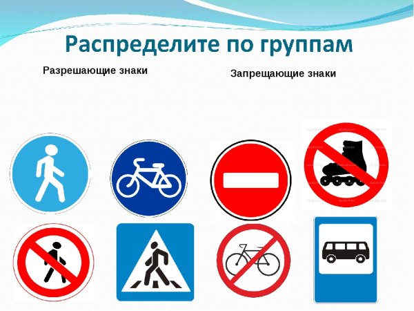 Разрешающие знаки