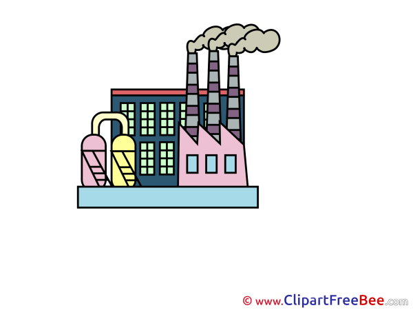 Фабрика на прозрачном фоне