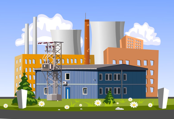 Дети на заводе