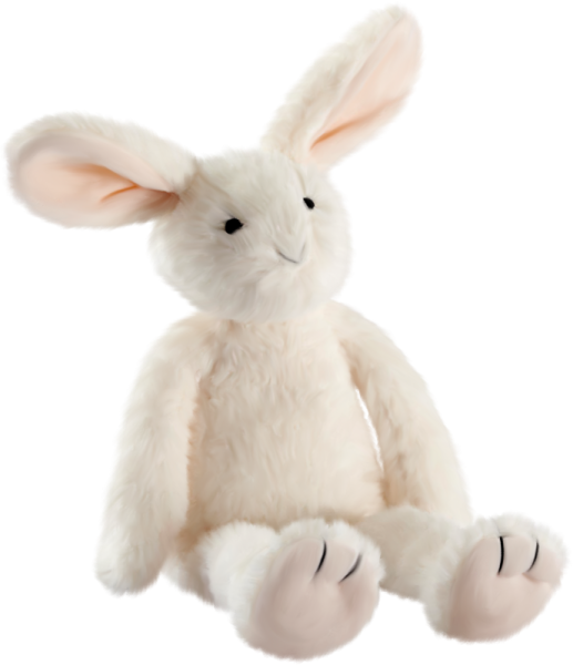 Мягкая игрушка белый кролик