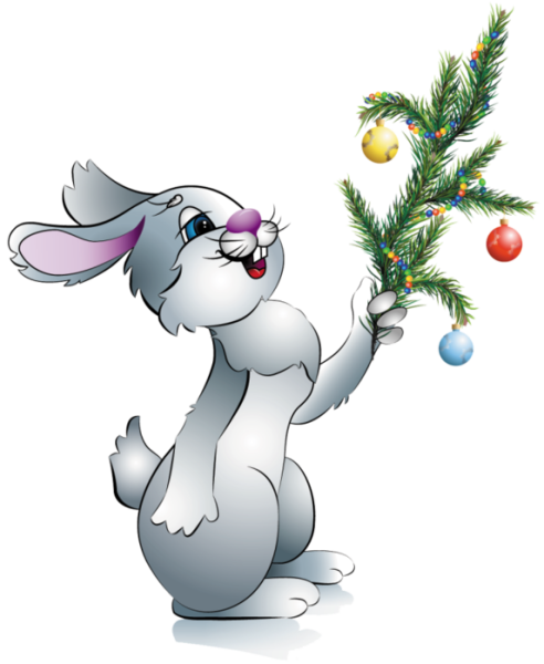 Новогодний зайчик для детей