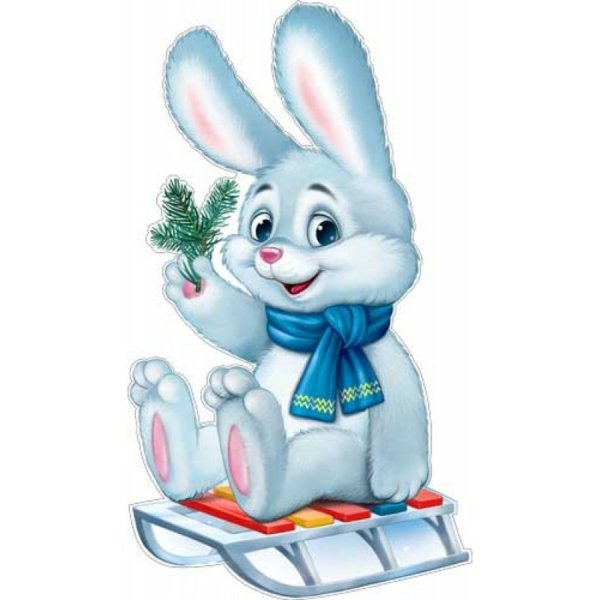 Новогодний зайчик для детей