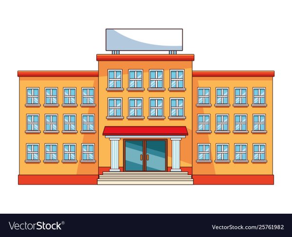 Фасад школы рисунок