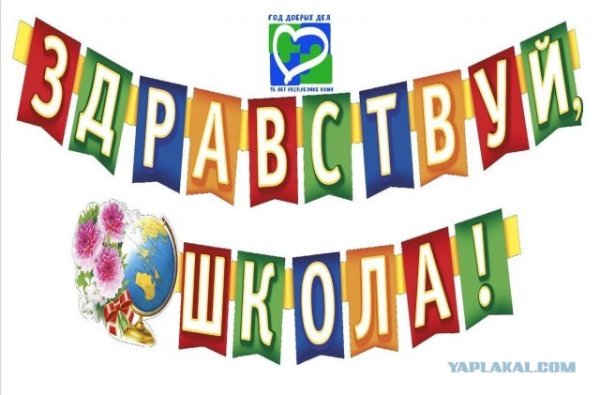 Здравствуй школа вывеска