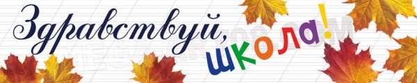 Школьный баннер 1 сентября