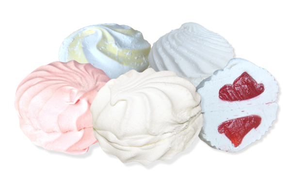 Зефир на прозрачном фоне