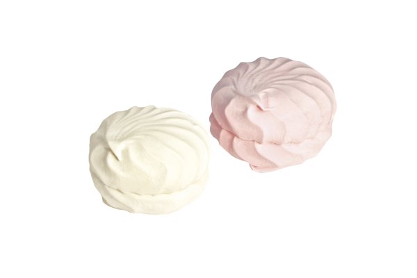 Зефирки на белом фоне