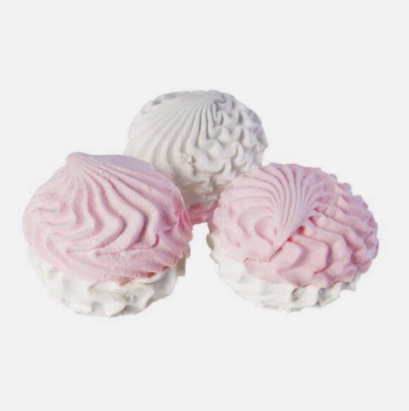 Зефир бело розовый меренга