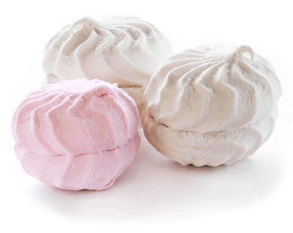 Зефир на белом фоне