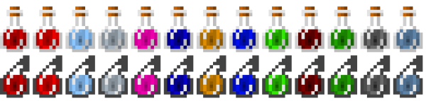 Бутылка зелья из МАЙНКРАФТА