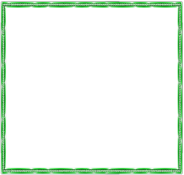 Зеленая рамка на прозрачном фоне