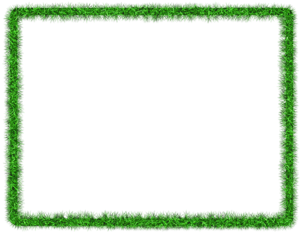 Зеленая рамка на прозрачном фоне