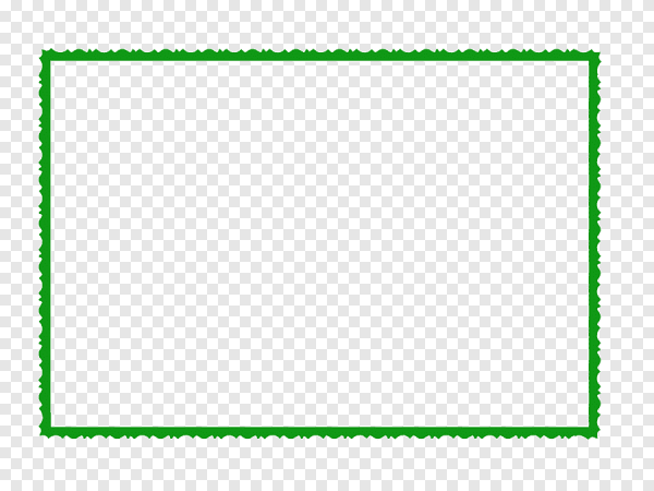 Зеленая рамка линии