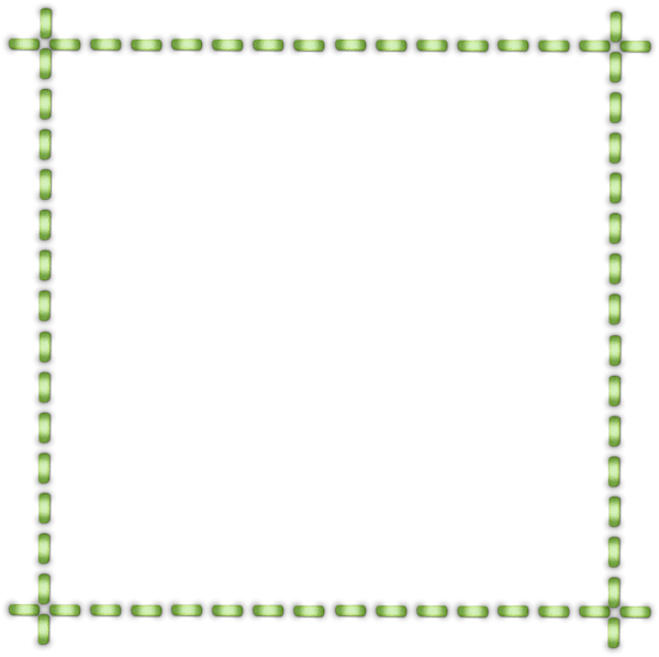 Тонкая зеленая рамка