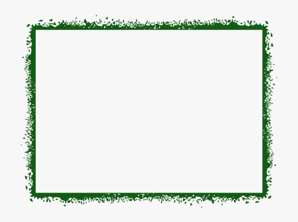 Тонкая зеленая рамка
