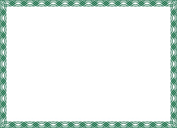 Зеленая рамка на прозрачном фоне