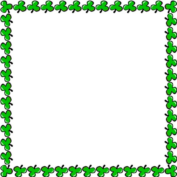 Рамки для текста простые зелёные