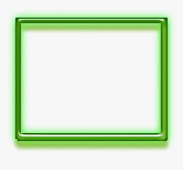 Зеленая объемная рамка