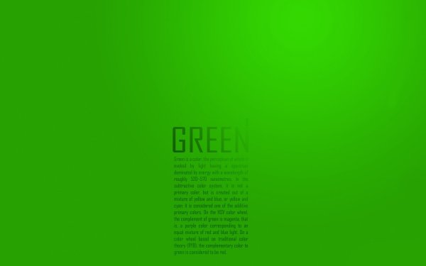 Зелёные обои на рабочий стол Минимализм